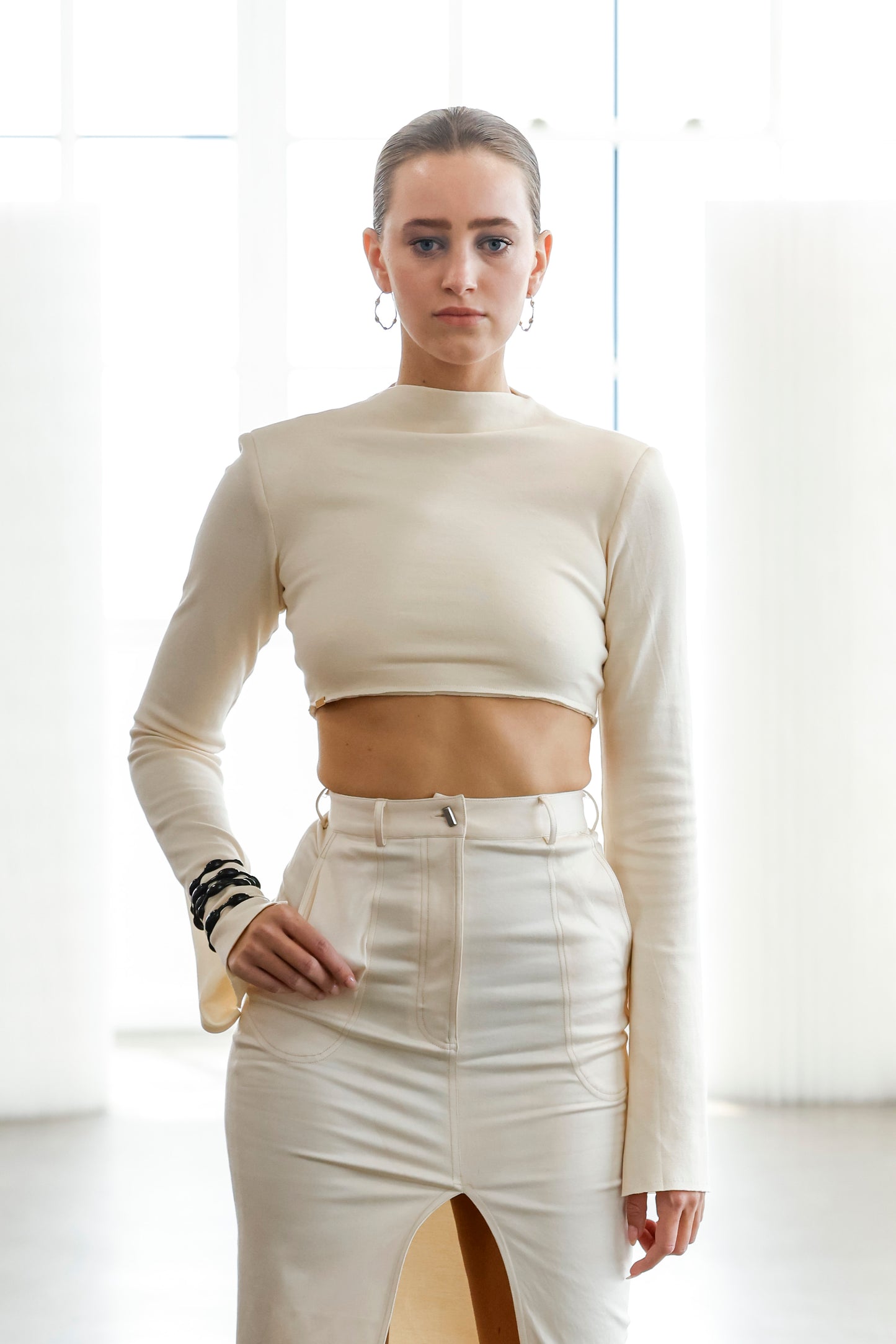 Butter Cream Top & Skirt