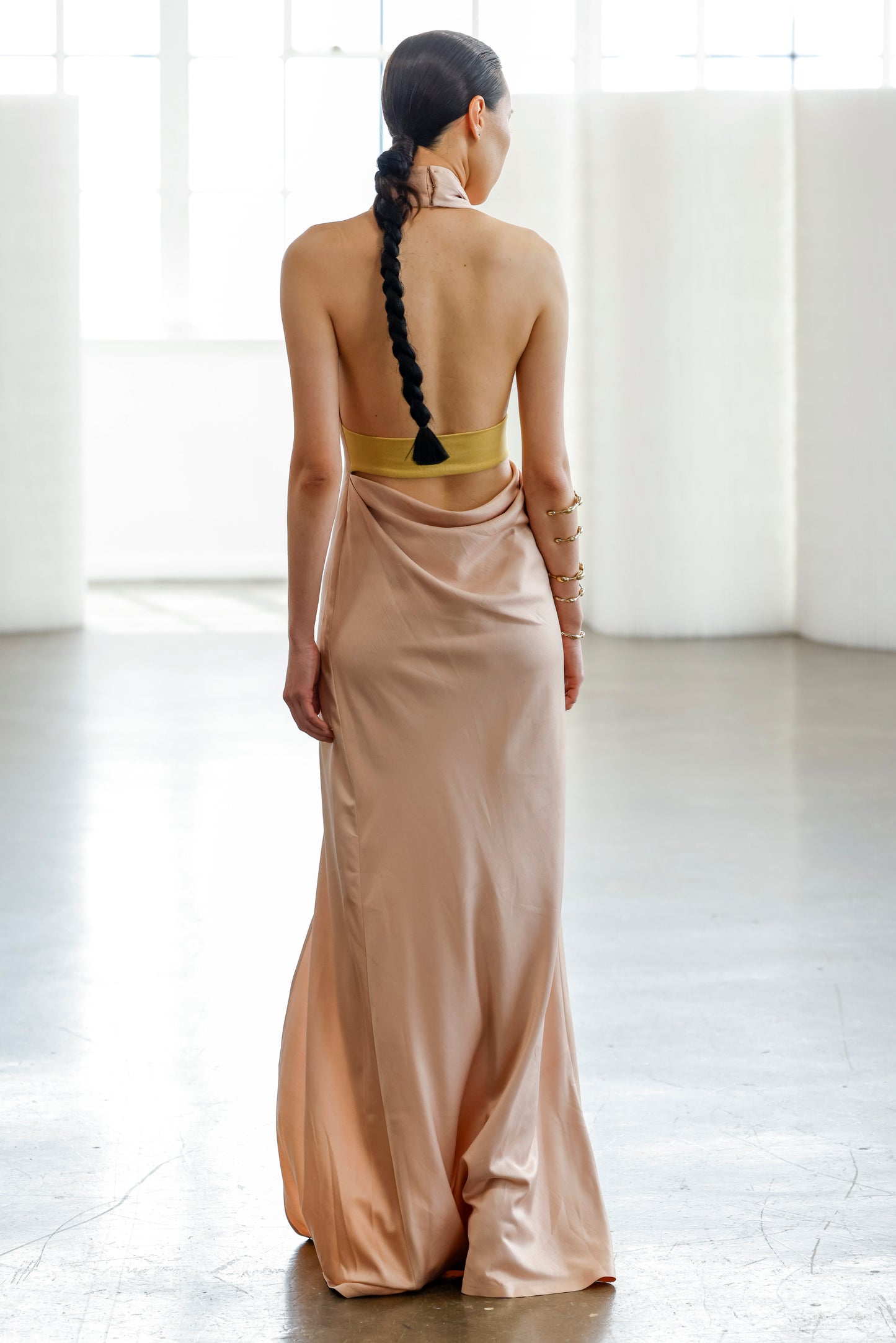 Bare Pink Halter Dress