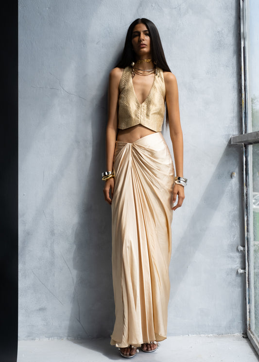 Chardonnay Waistcoat & Skirt