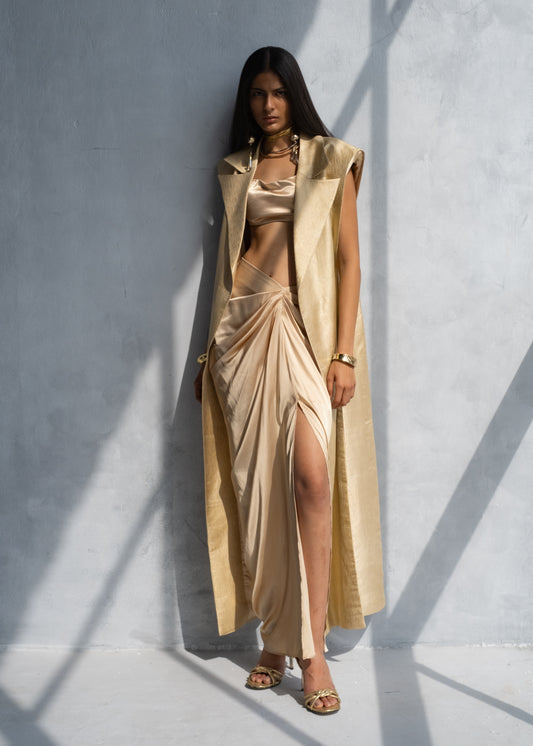 Chardonnay Long Cape & Skirt