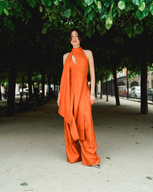 Burnt Orange Cut Out Co-Ord