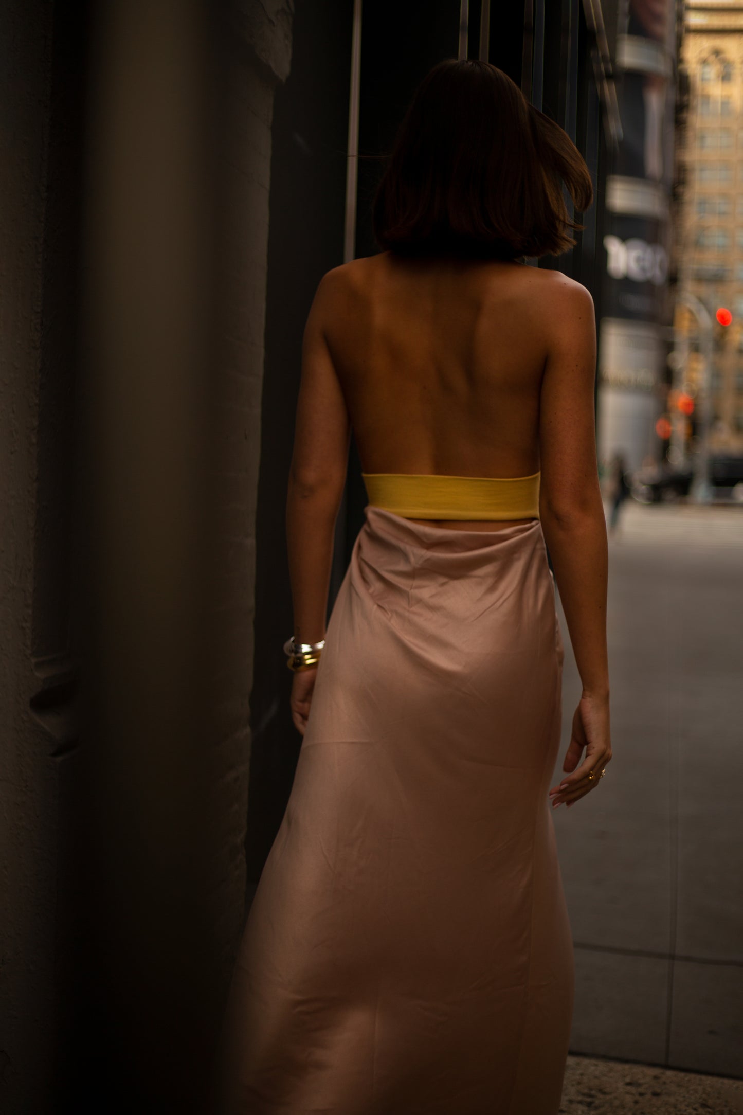 Bare Pink Halter Dress