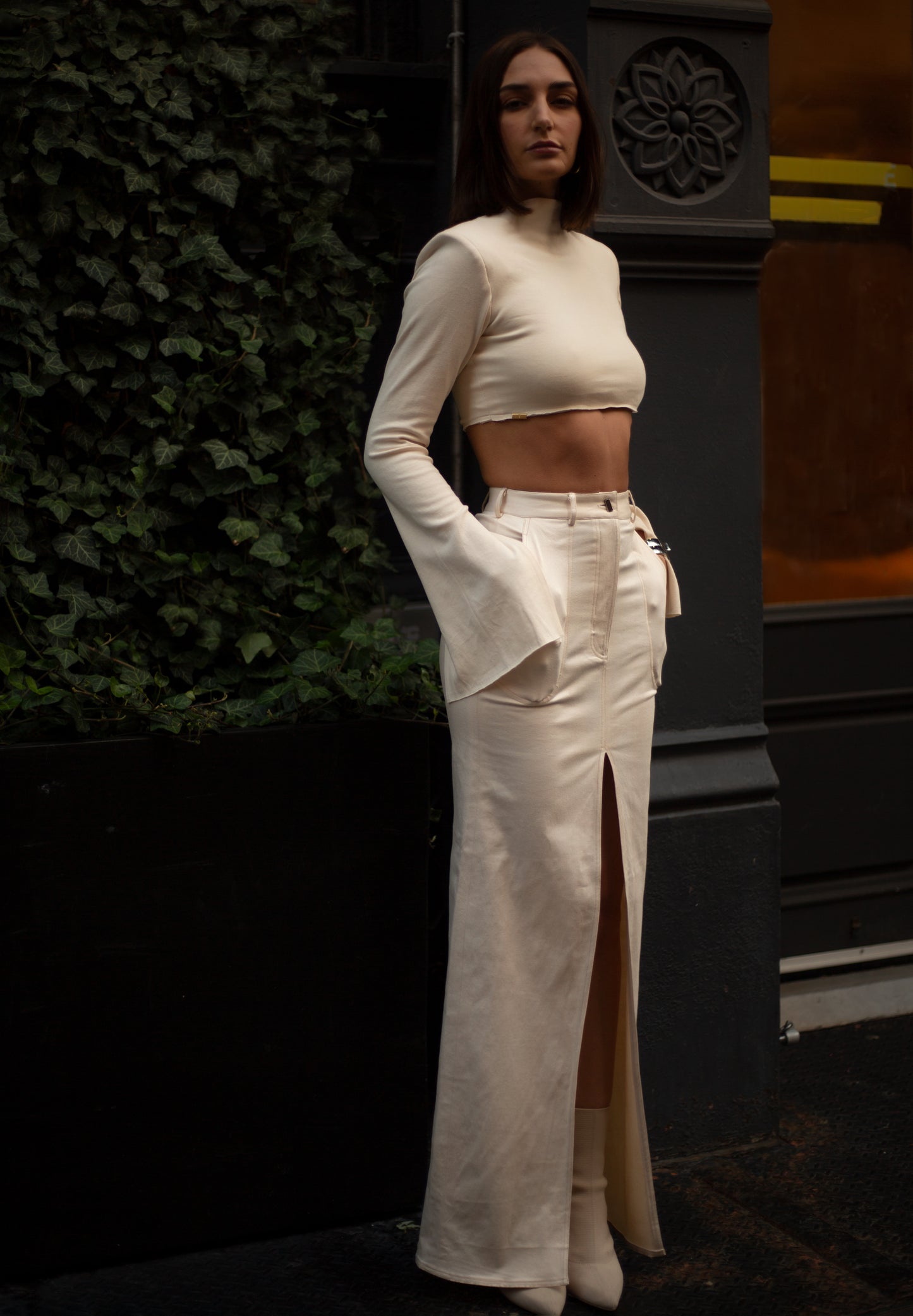 Butter Cream Top & Skirt
