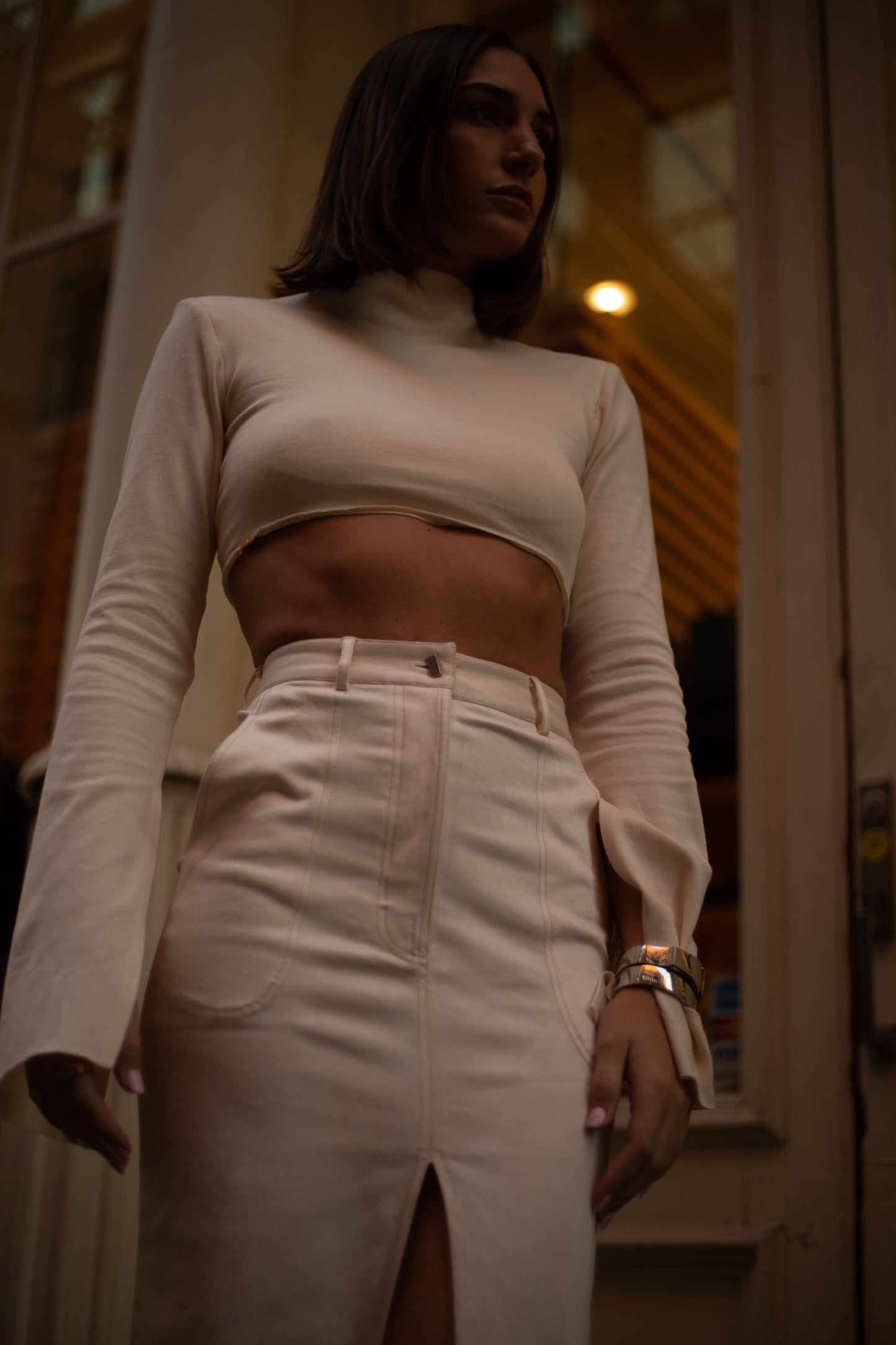 Butter Cream Top & Skirt