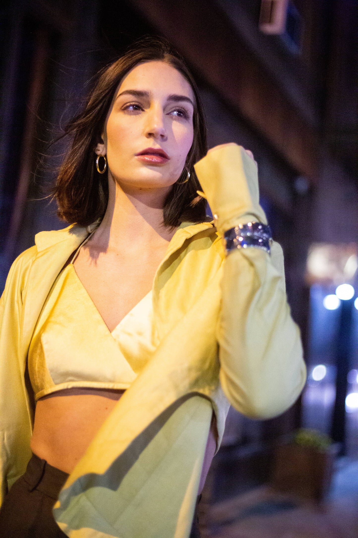Tender Yellow Boxy Shirt & Cargo Pants