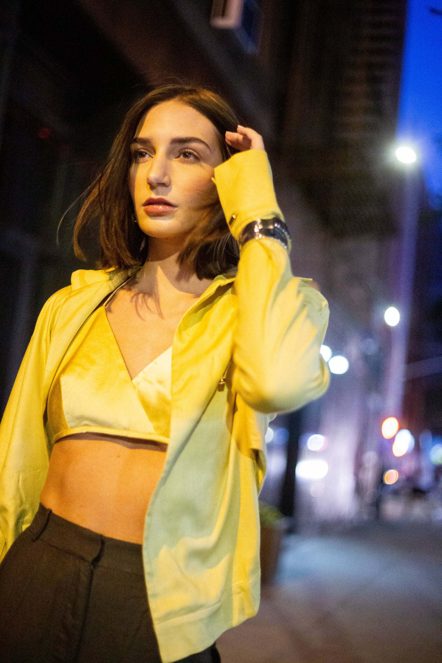 Tender Yellow Boxy Shirt & Cargo Pants