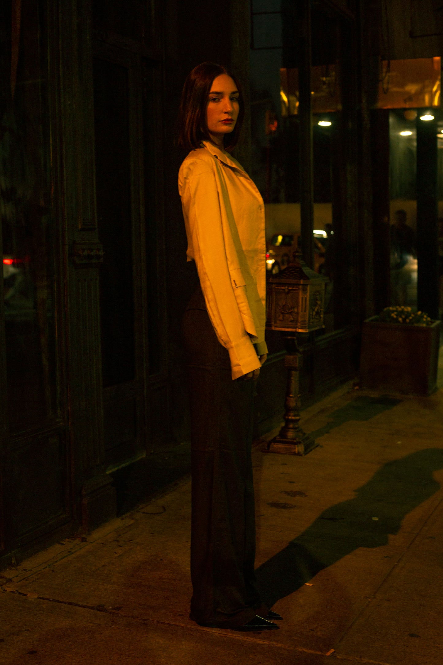 Tender Yellow Boxy Shirt & Cargo Pants