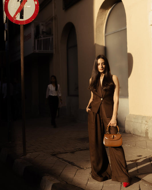 Espresso Vest & Pants