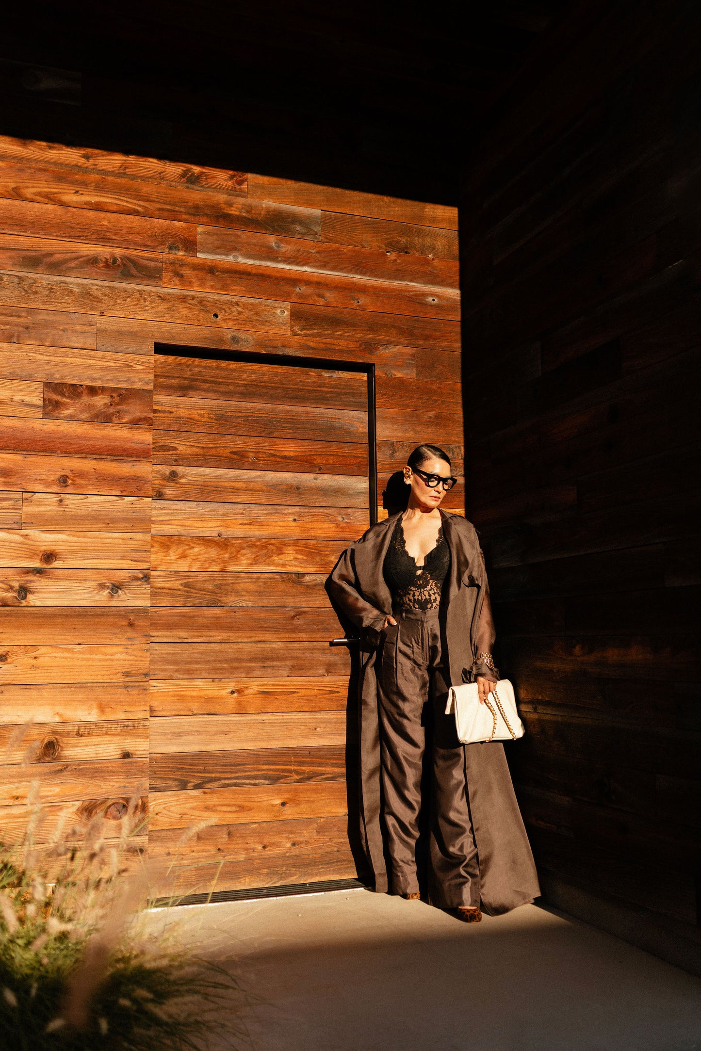 Chateau Gray Organza Trench