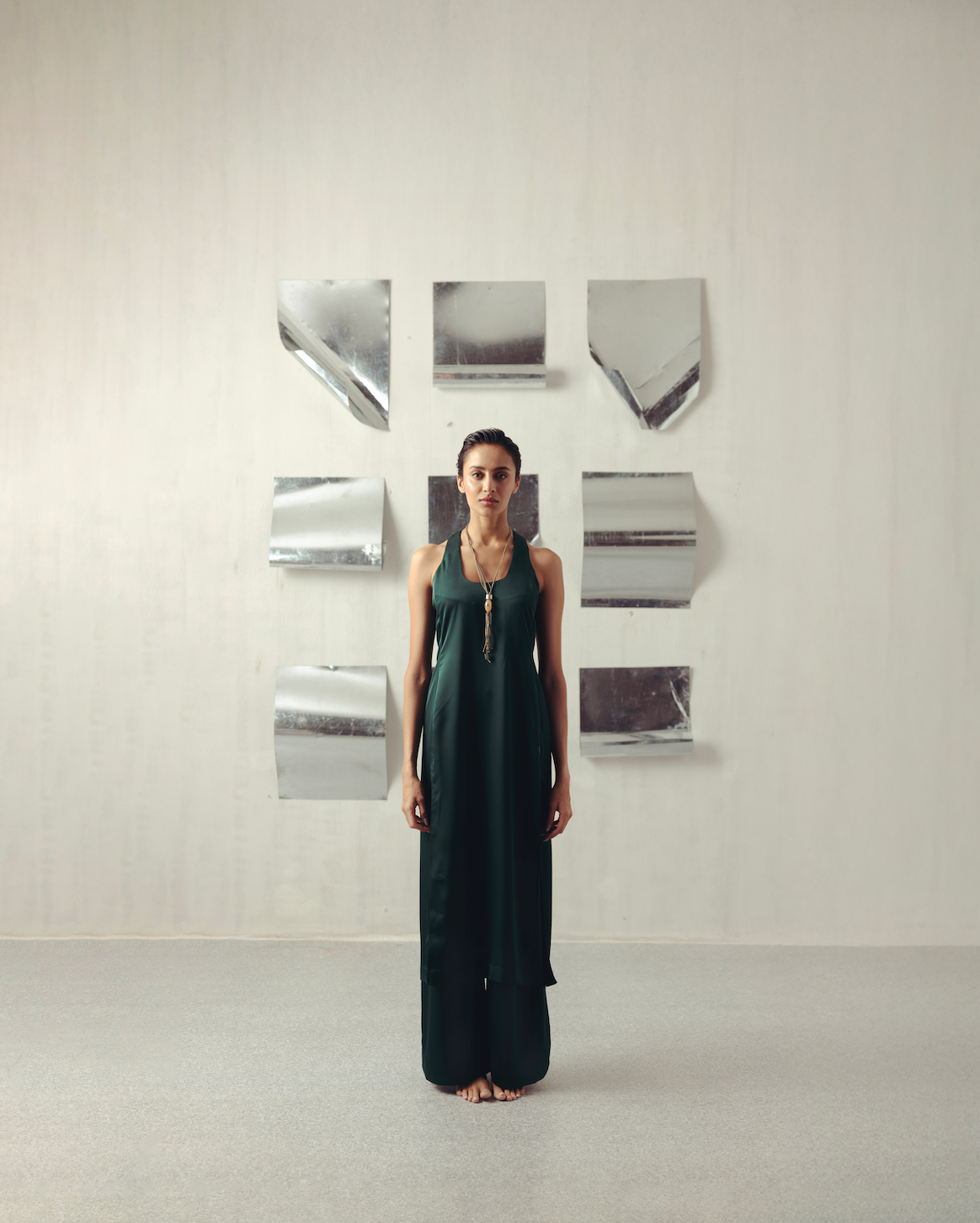Posy Green Tank Top & Pants