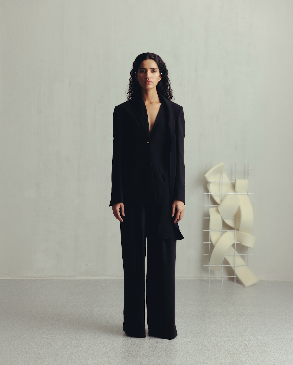 Bristol Black Crepe Trousers