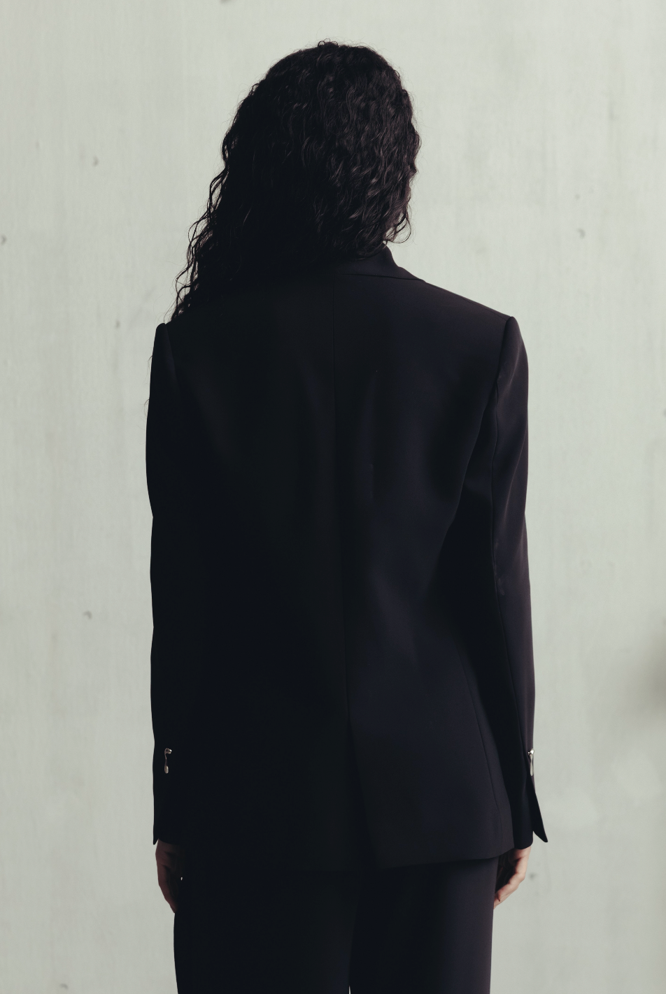 Bristol Black Scarf Blazer