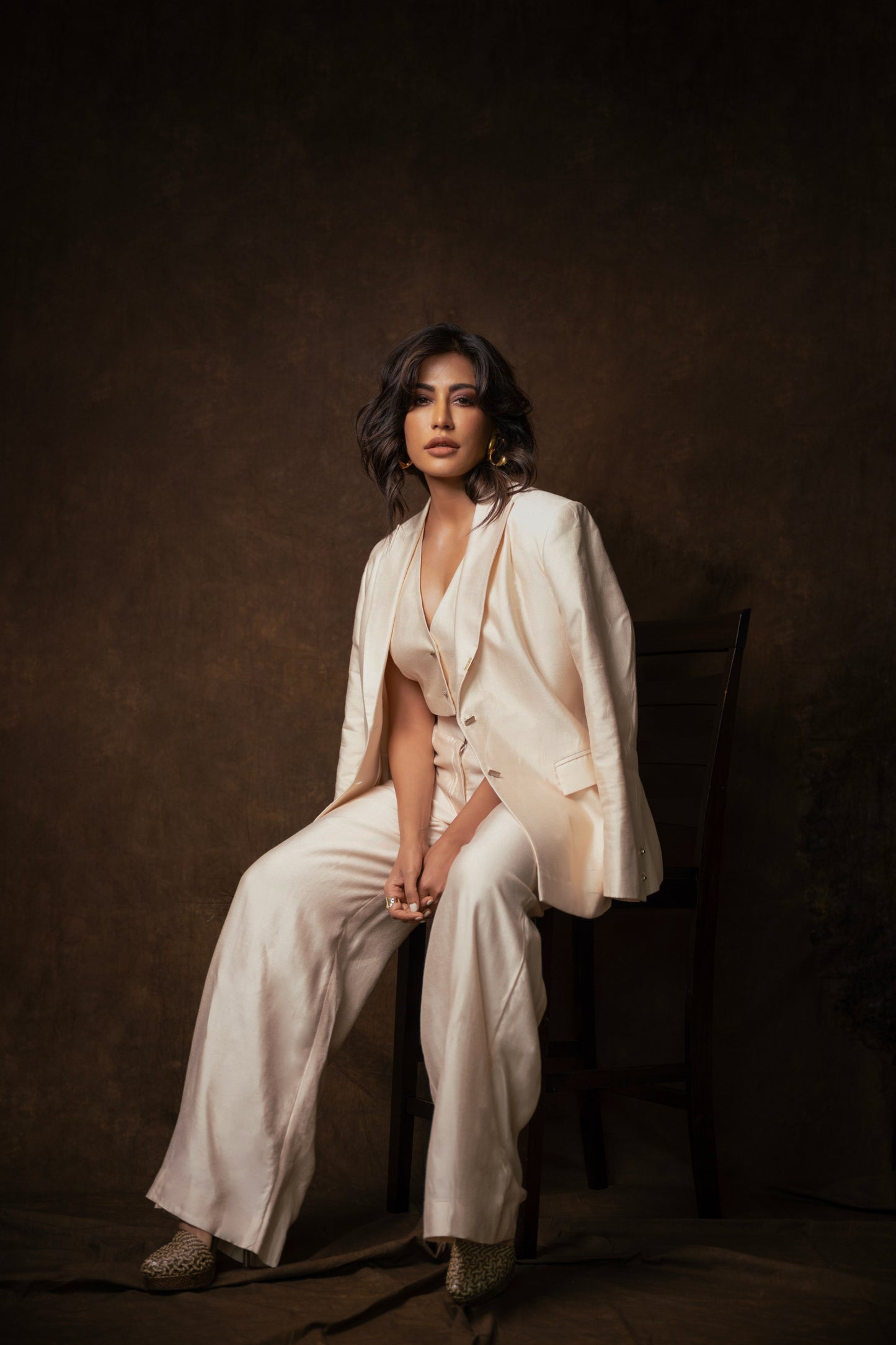 Ivoire Three Piece Pantsuit