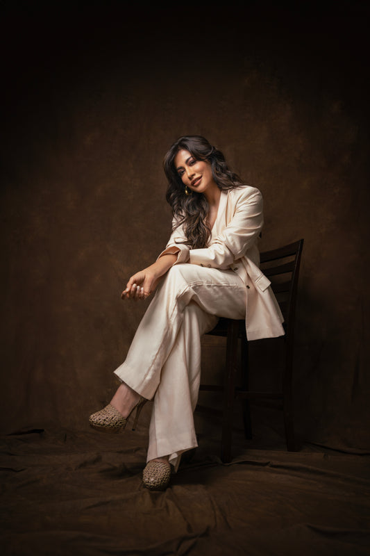 Ivoire Three Piece Pantsuit