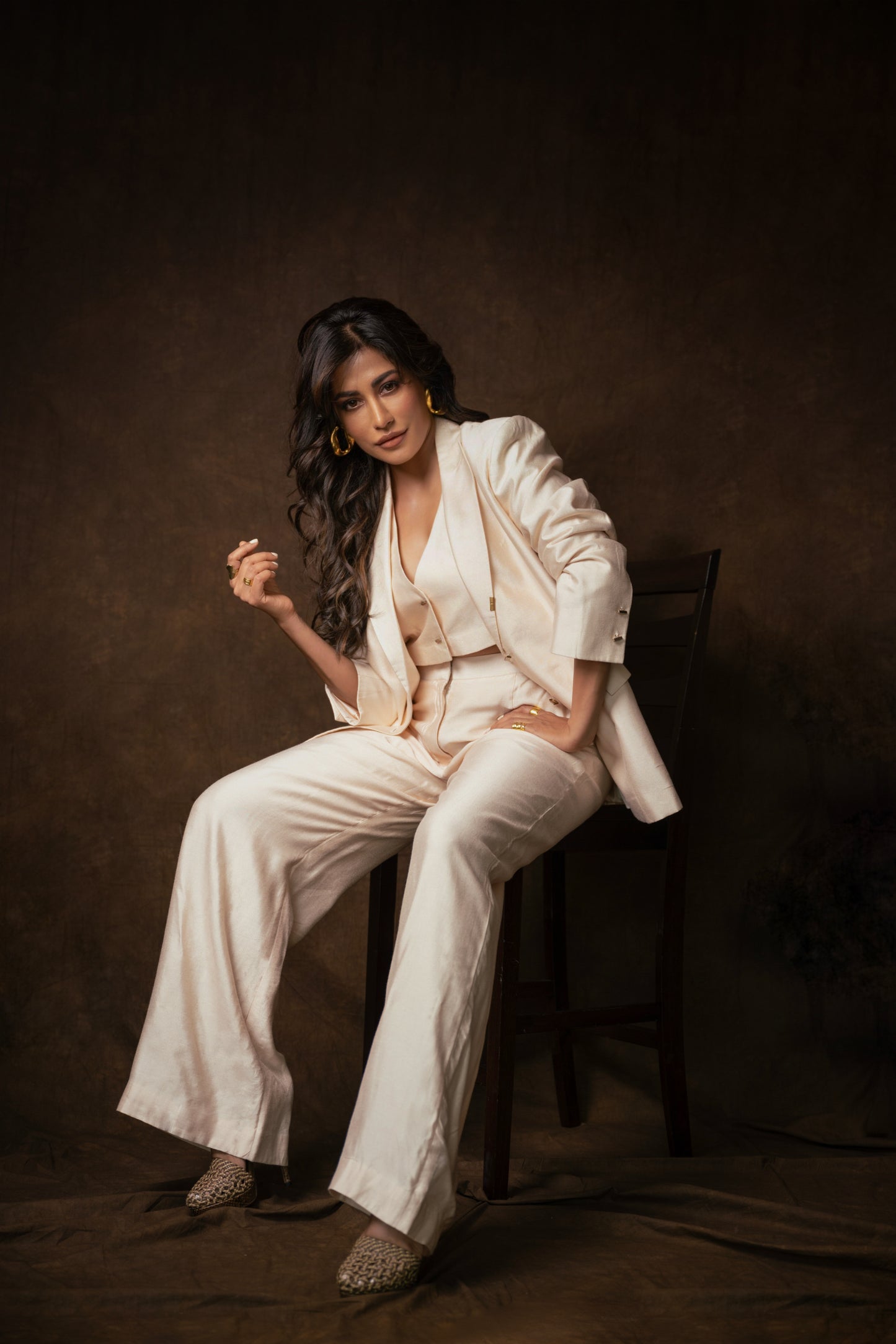 Ivoire Three Piece Pantsuit