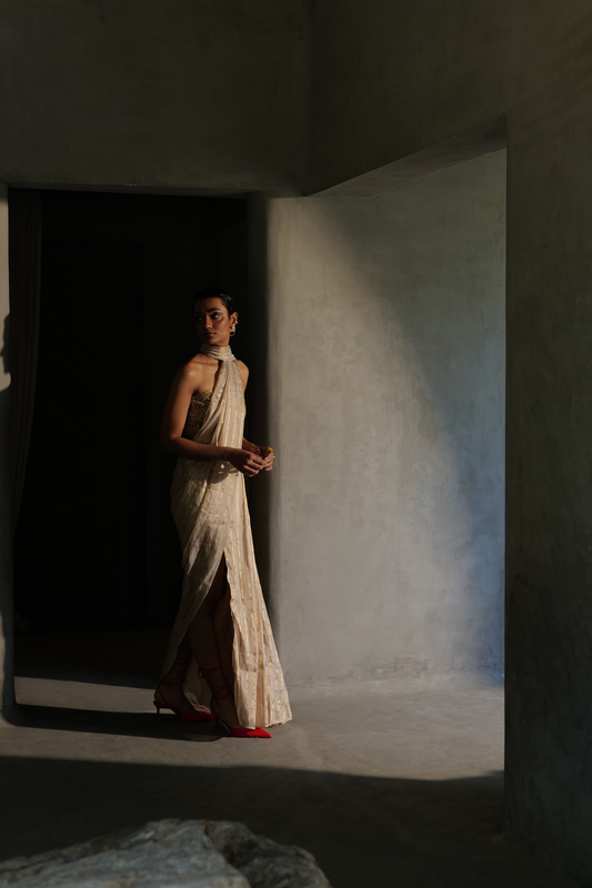 Moonbeam Drape Saree