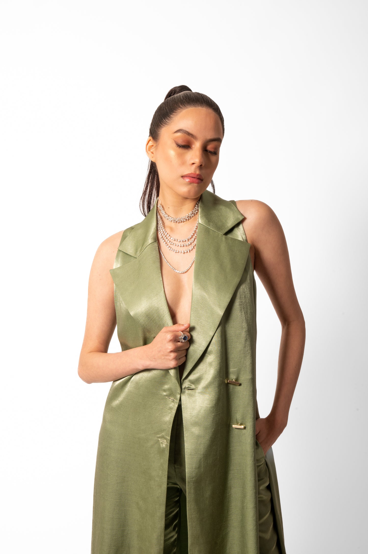 Mint Green Jacket Set