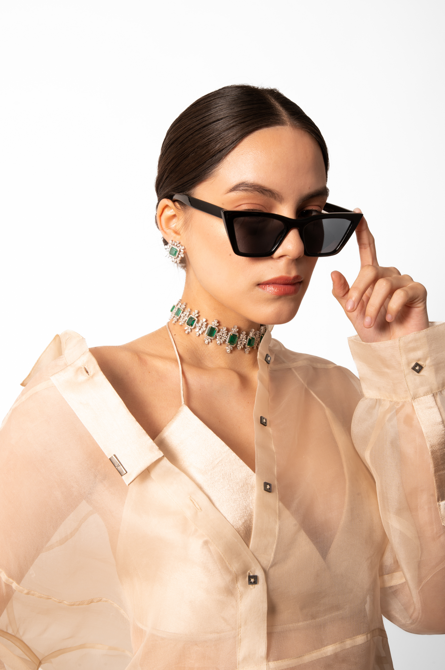 Ivory Organza Co-ord Set