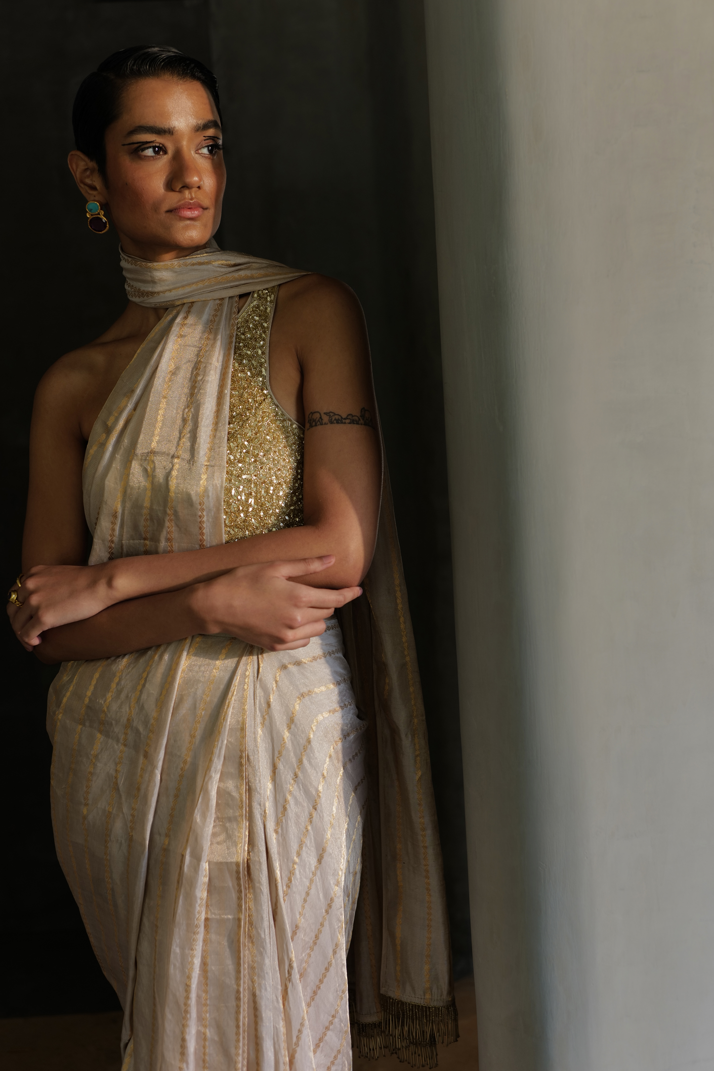 Moonbeam Drape Saree