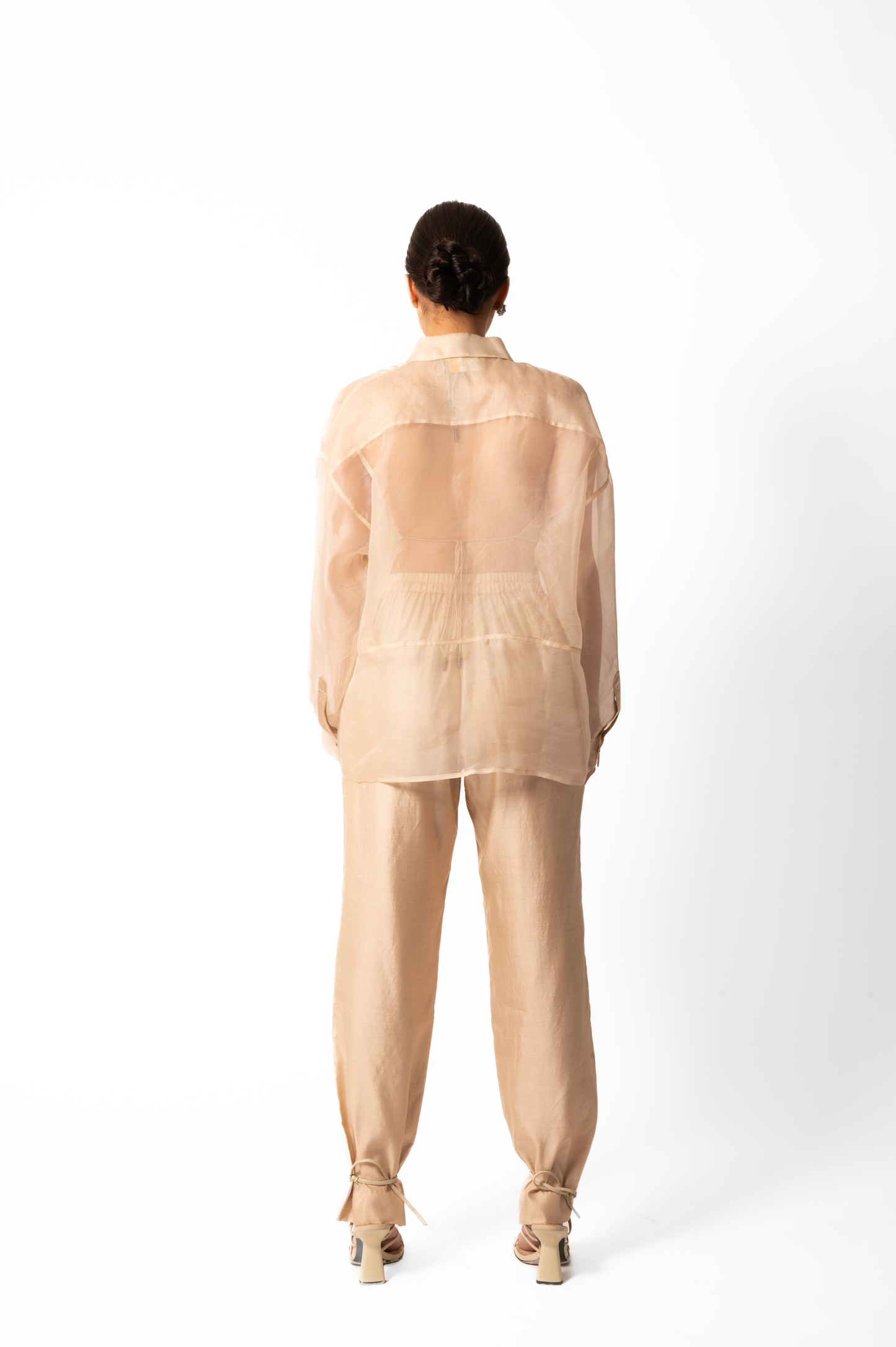 Ivory Organza Co-ord Set