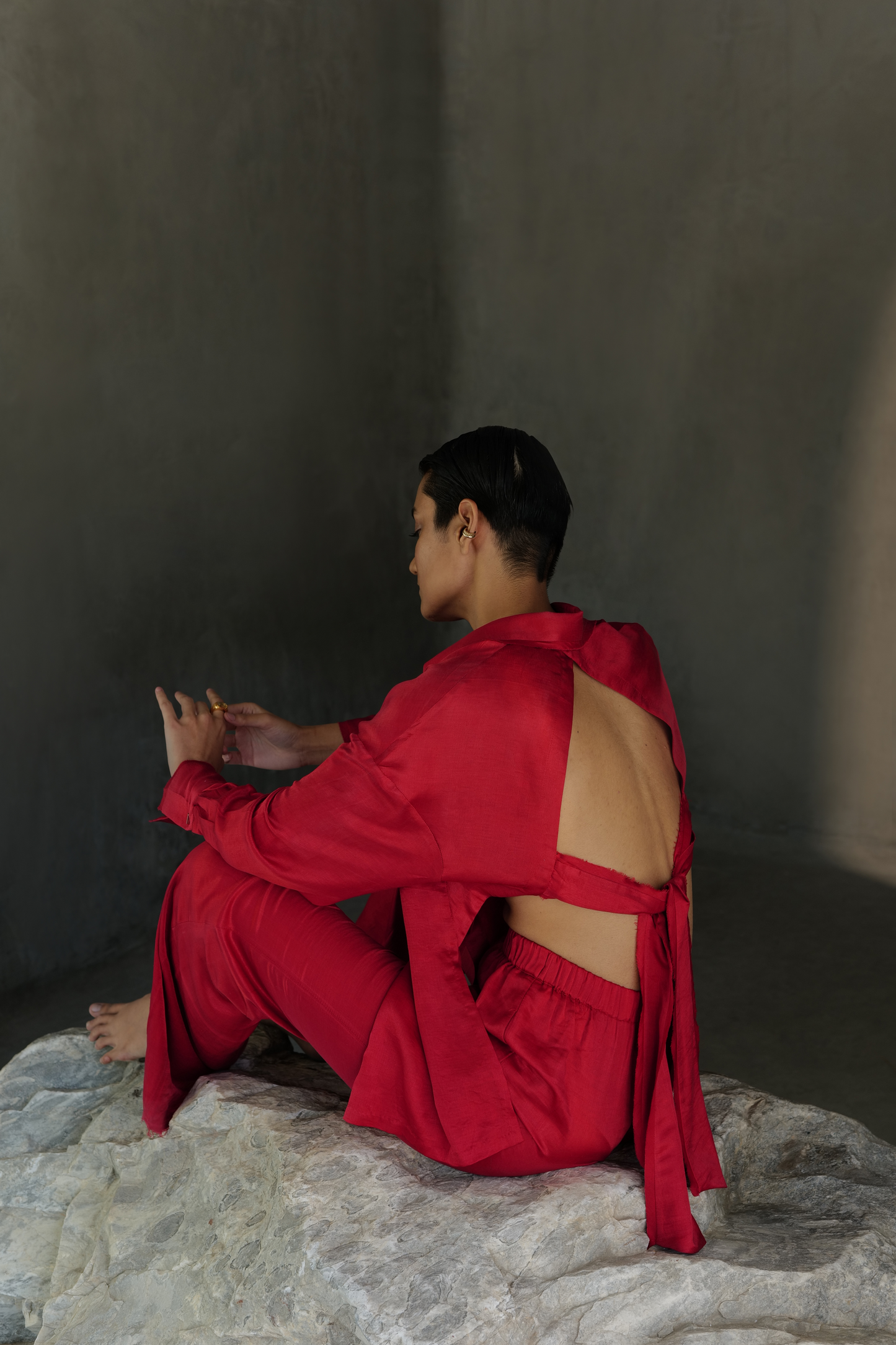 Haute Red Open Back Co-Ord