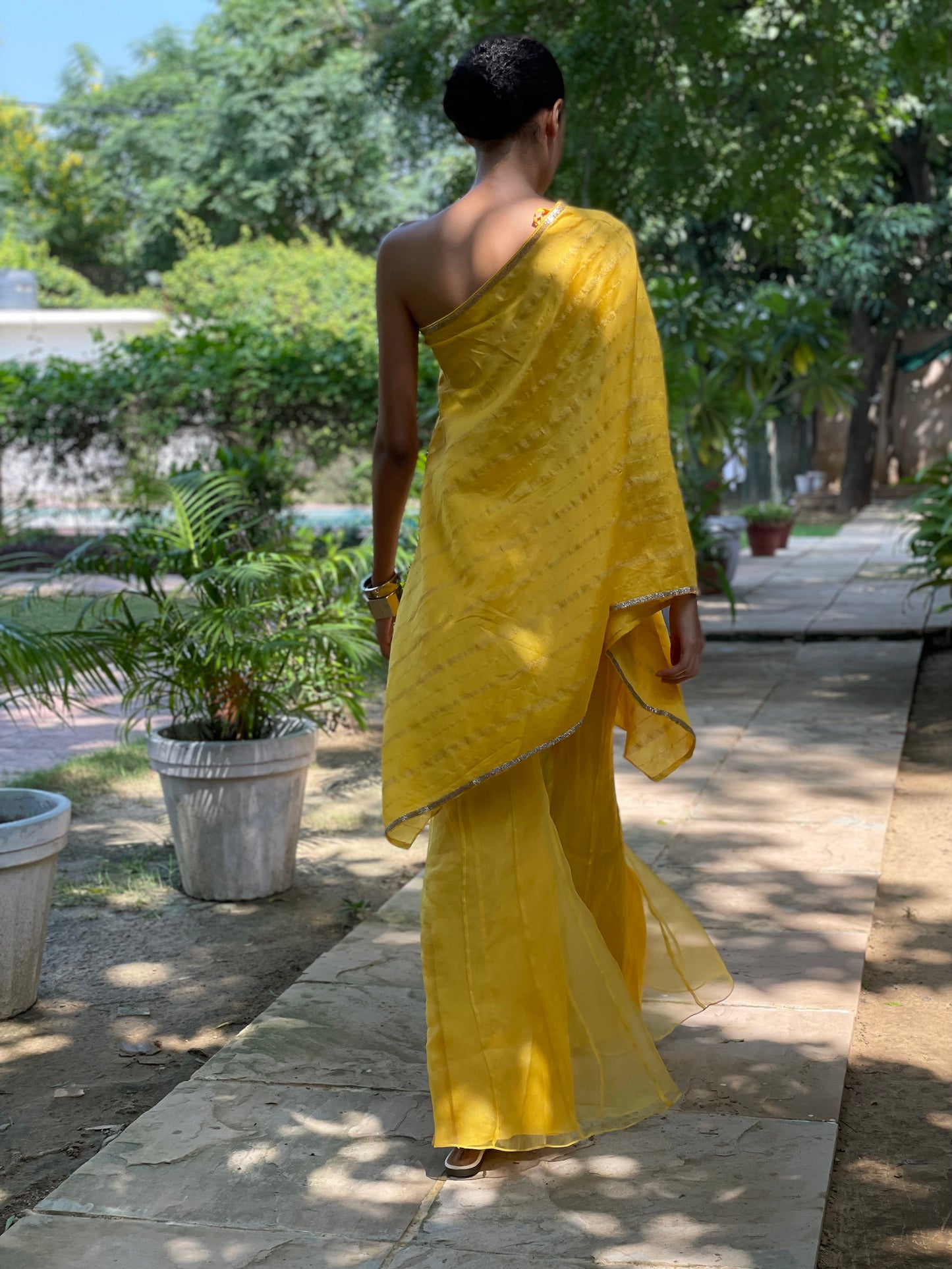 Sunny Yellow One Shoulder Set
