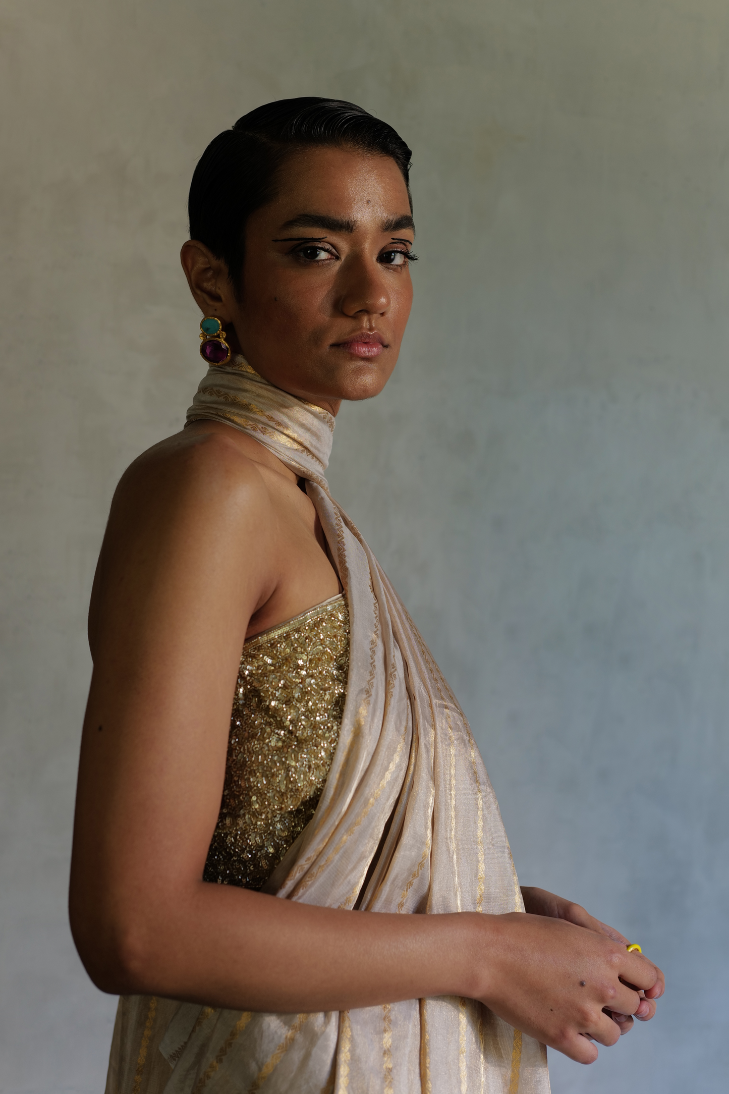 Moonbeam Drape Saree
