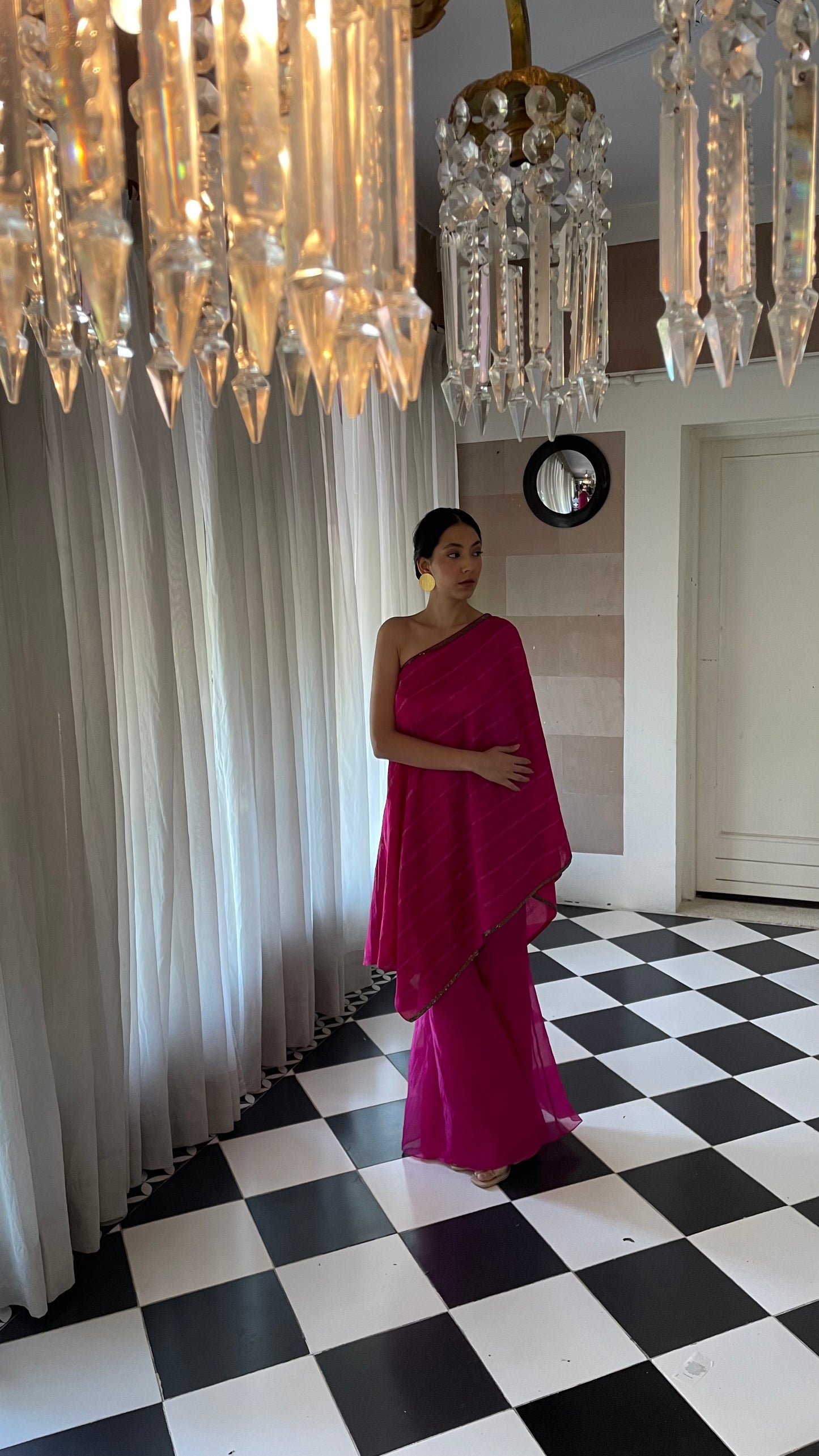 Berry One Shoulder Set