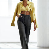Tender Yellow Boxy Shirt & Cargo Pants