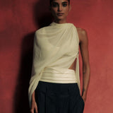 White Down Cummerbund