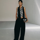 Zebra Scarf Waistcoat
