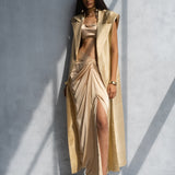 Chardonnay Long Cape & Skirt