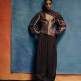 Bordeaux Curved Trousers