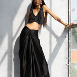 Black Iris Waistcoat & Skirt