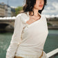 Whisper White Twisted Shirt & Pants