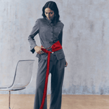 Haute Red Fringe Belt