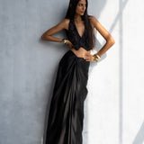 Black Iris Waistcoat & Skirt