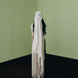 Ivory Fringe Scarf