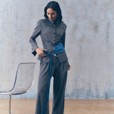Wild Blue Fringe Belt
