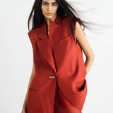Scarlet Vest & Organza Pants