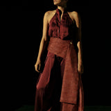 Handwoven Rust Cummerbund
