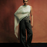 Smoke Olive Low Rise Trousers