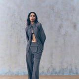 Melange Gray Fitted Shirt