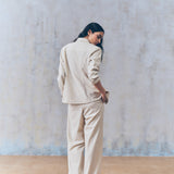 Warm Beige Foldover Pants