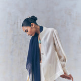 Cream Sheer Overshirt