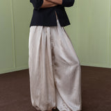 Pearled Ivory Balloon Pants