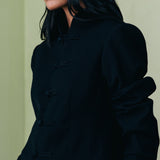Matte Black Hourglass Blazer