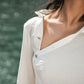 Whisper White Twisted Shirt & Pants