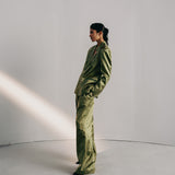 Green Stripe Pants
