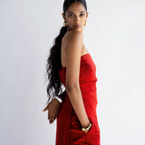 Fiery Red Corset Top & Pants